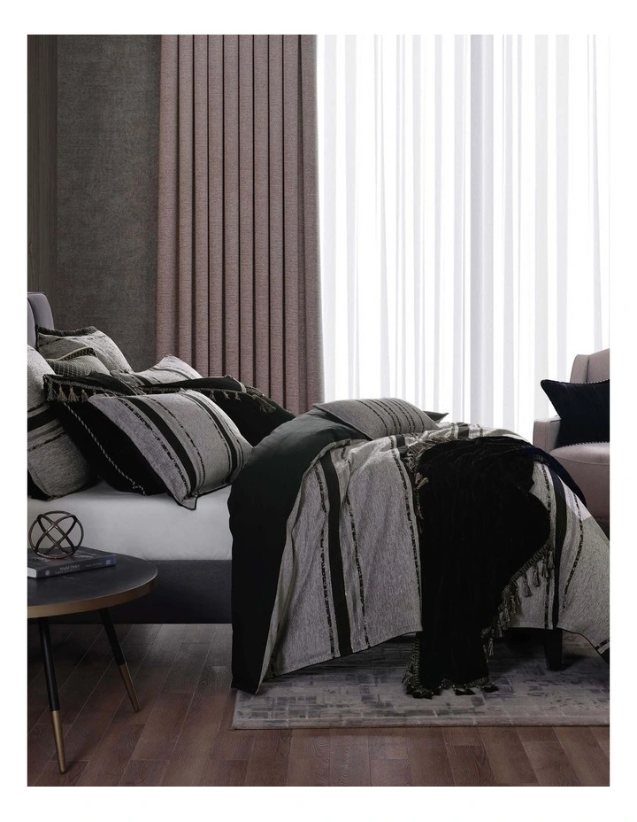 Gambusi Quilt Cover Set in Smoke