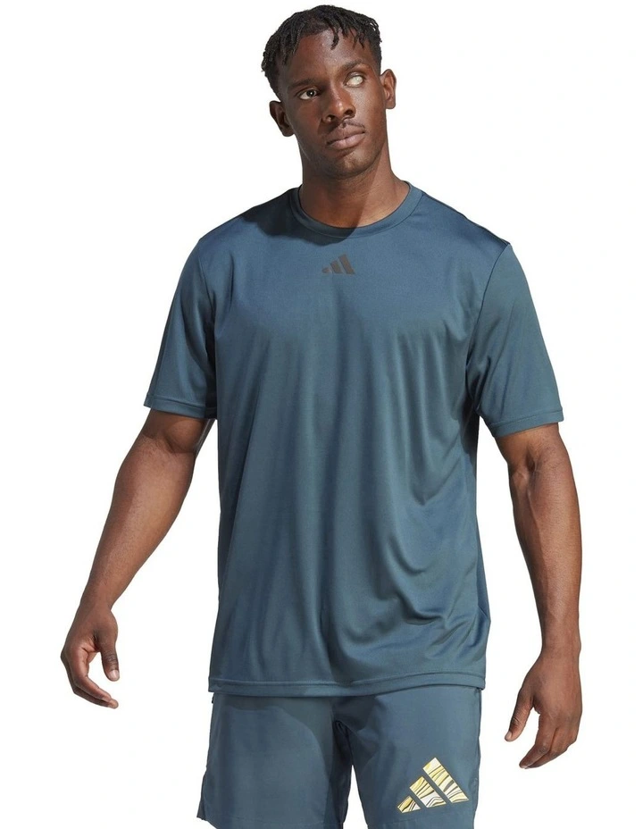 HIIT Slogan Training T-shirt in Blue