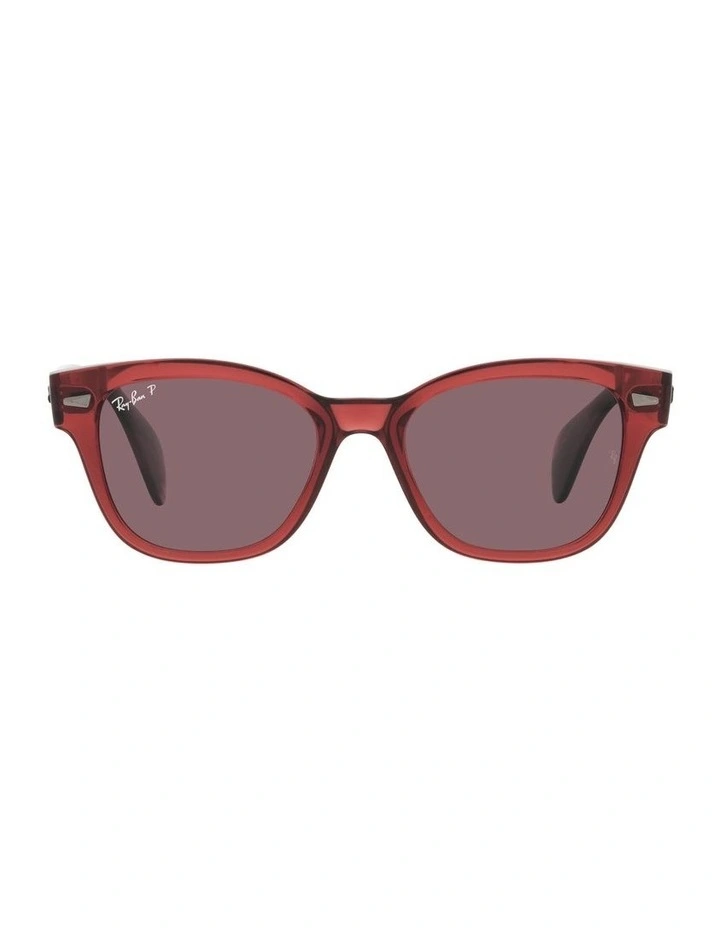 0RB0880SF Polarised Sunglasses In Transparent Pink
