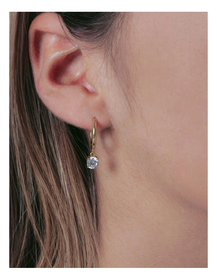 Bria Hoop Earrings in Gold