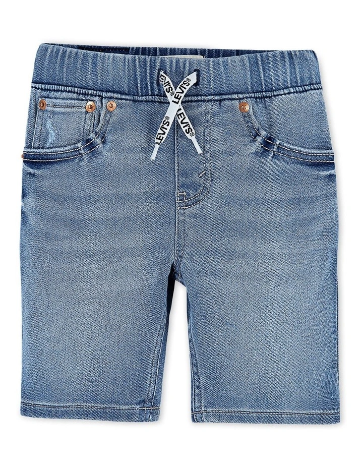 Boys Knit Denim Shorts Blue