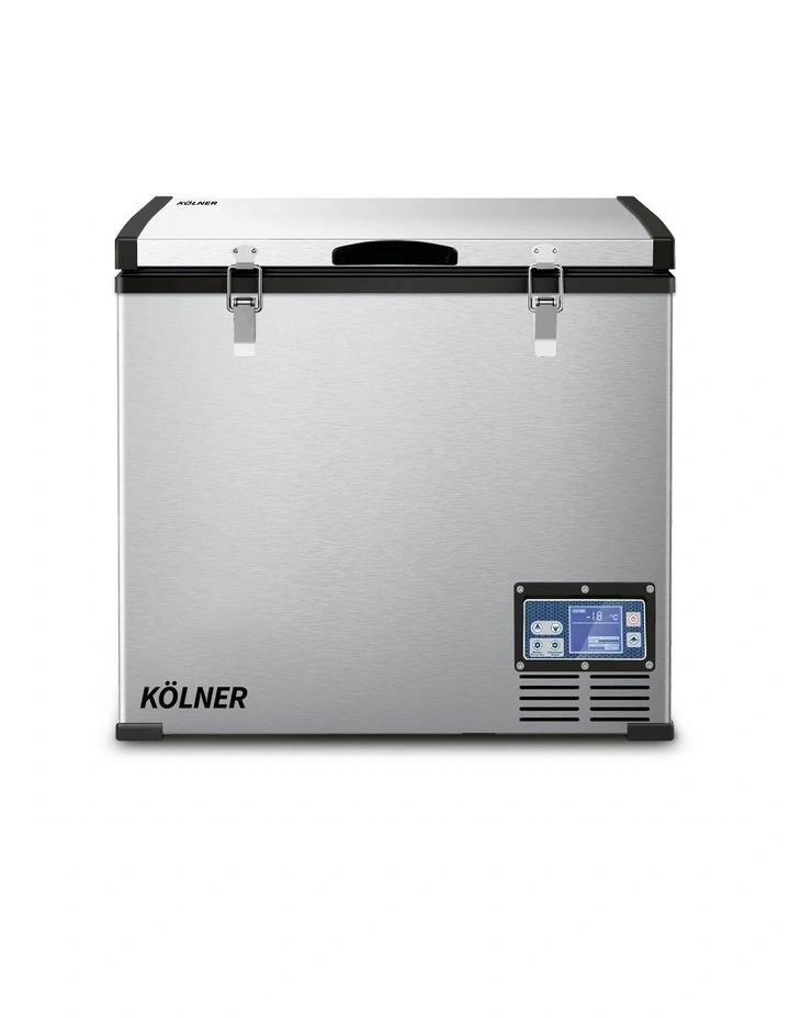 Portable Fridge Freezer Chest 75L Stainless Steel