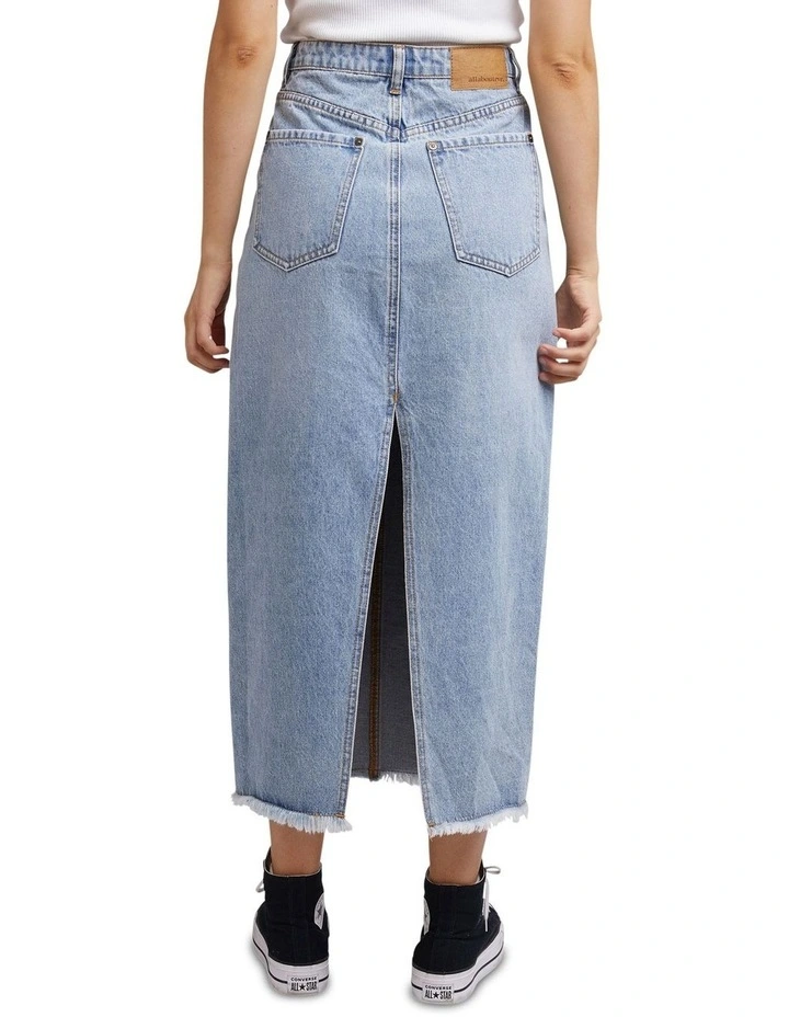 Ray Maxi Skirt in Blue