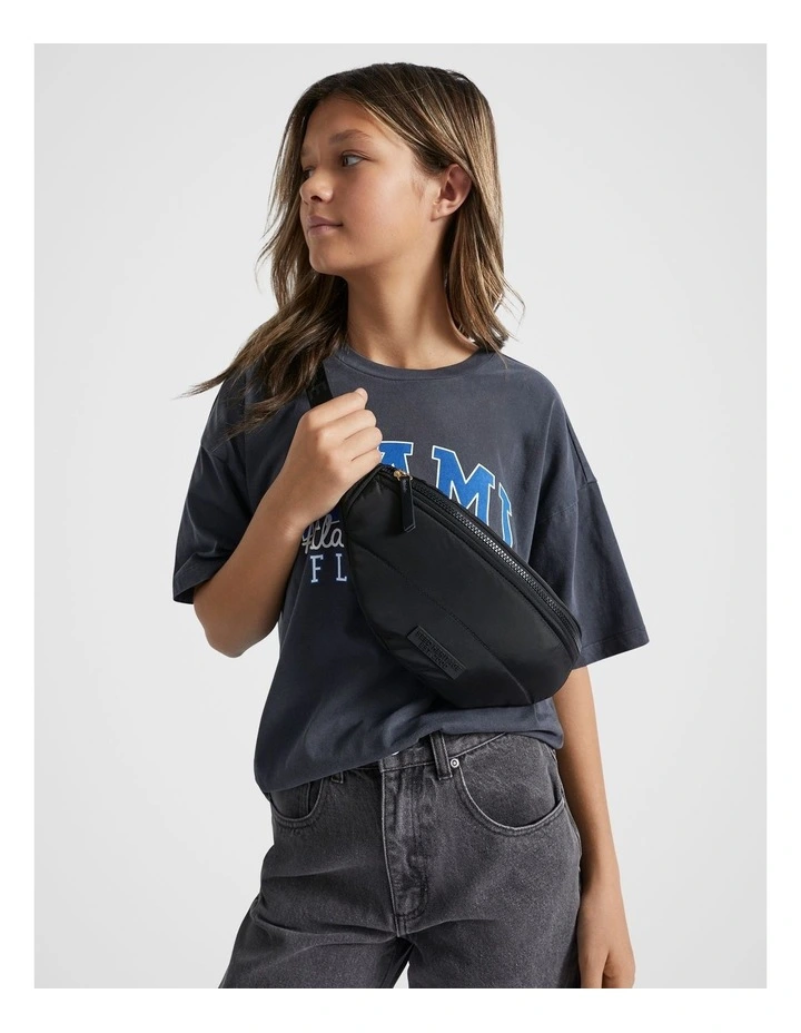 Quilted Belt Bag in Black