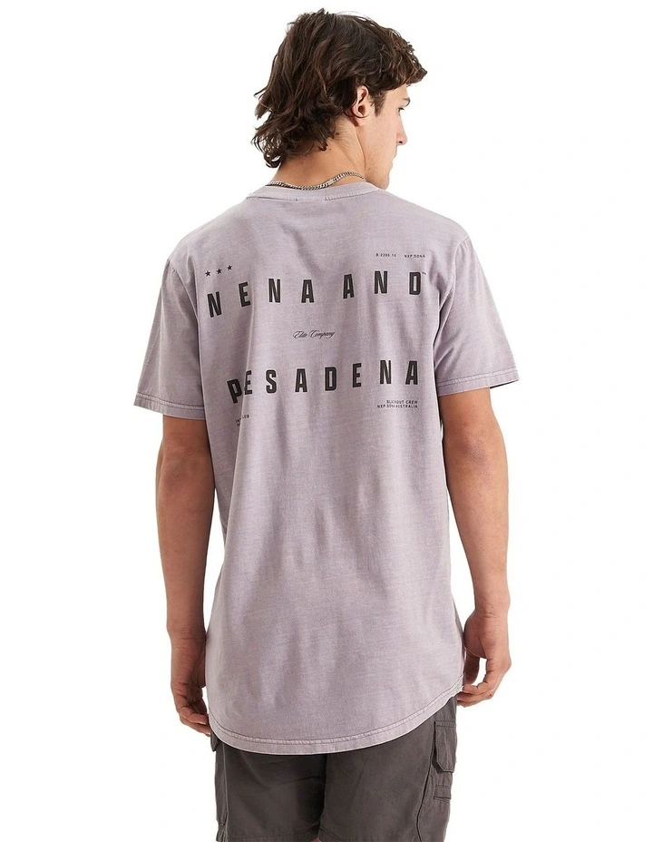 Duece Cape Back T-shirt in Pigment Dusk