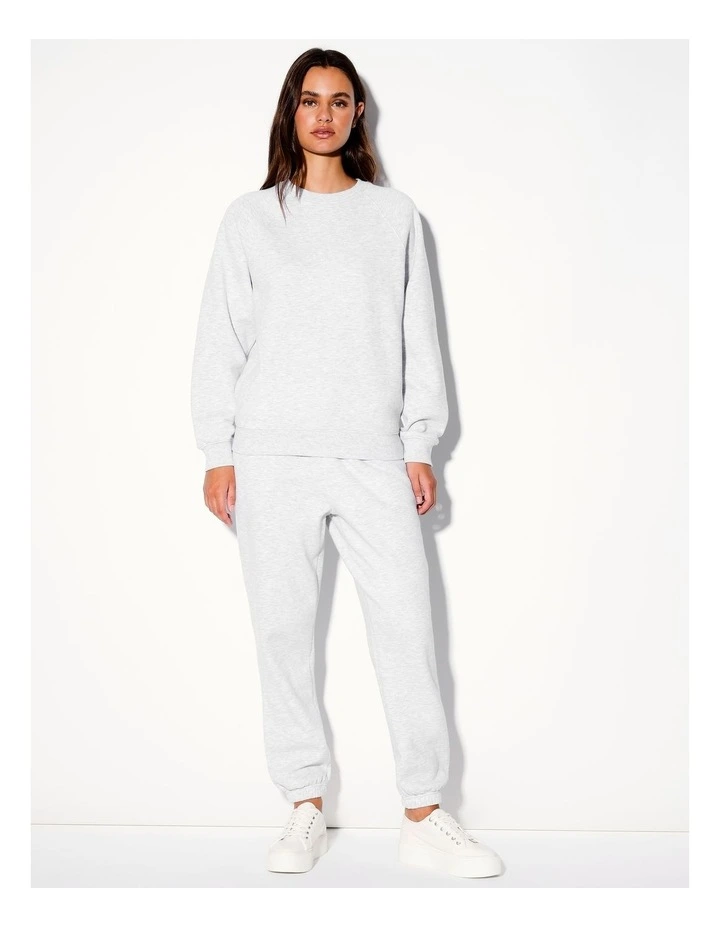 Elastic Cuff Relaxed Trackpant in Grey