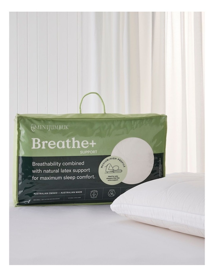 Breathe and Support Latex Pillow in White