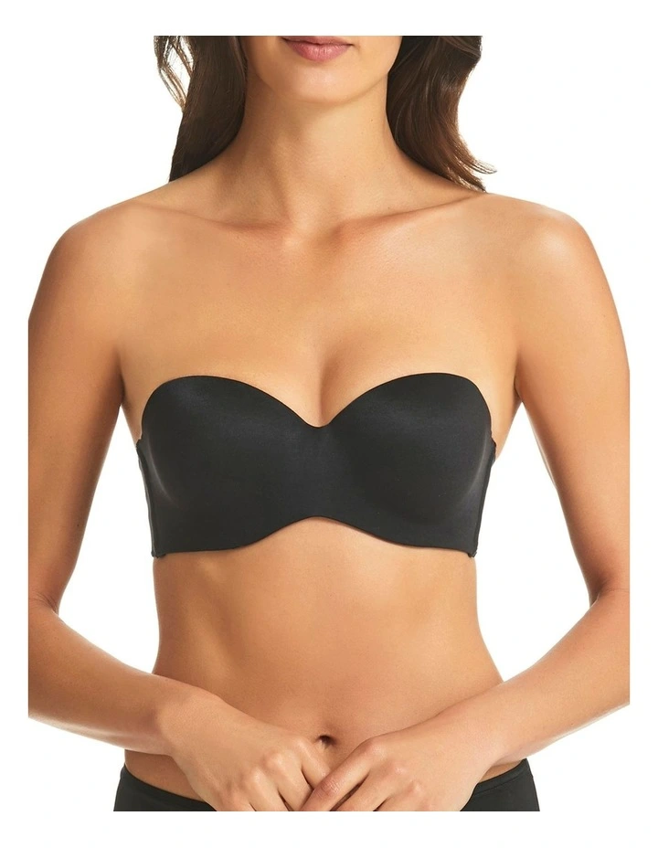 Memory Silicone Free Strapless Bra in Black