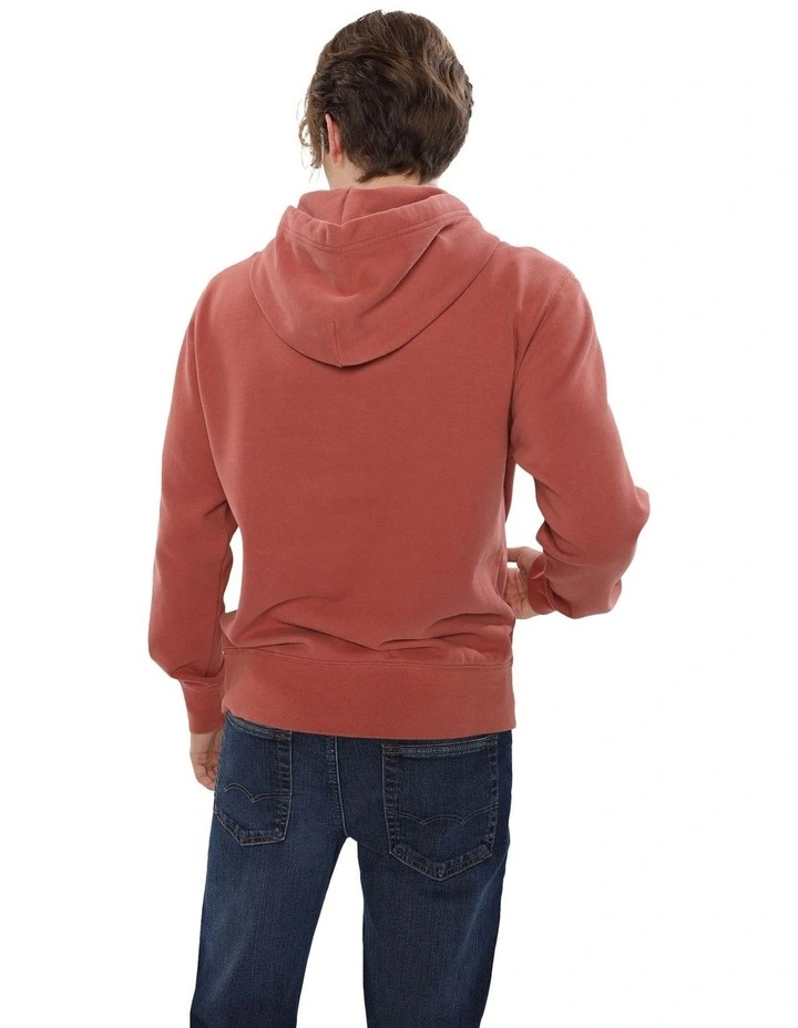 Super Soft Graphic Hoodie in Rust