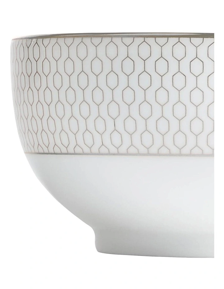 Gio Bowl 11cm in White/Platinum