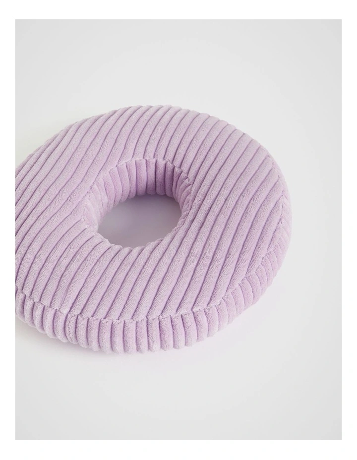 Orchid Cord Initial Cushion O in Purple