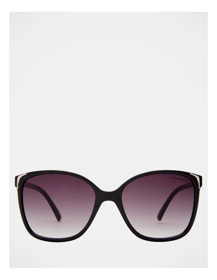 Asmaa Black Square Sunglasses 383972