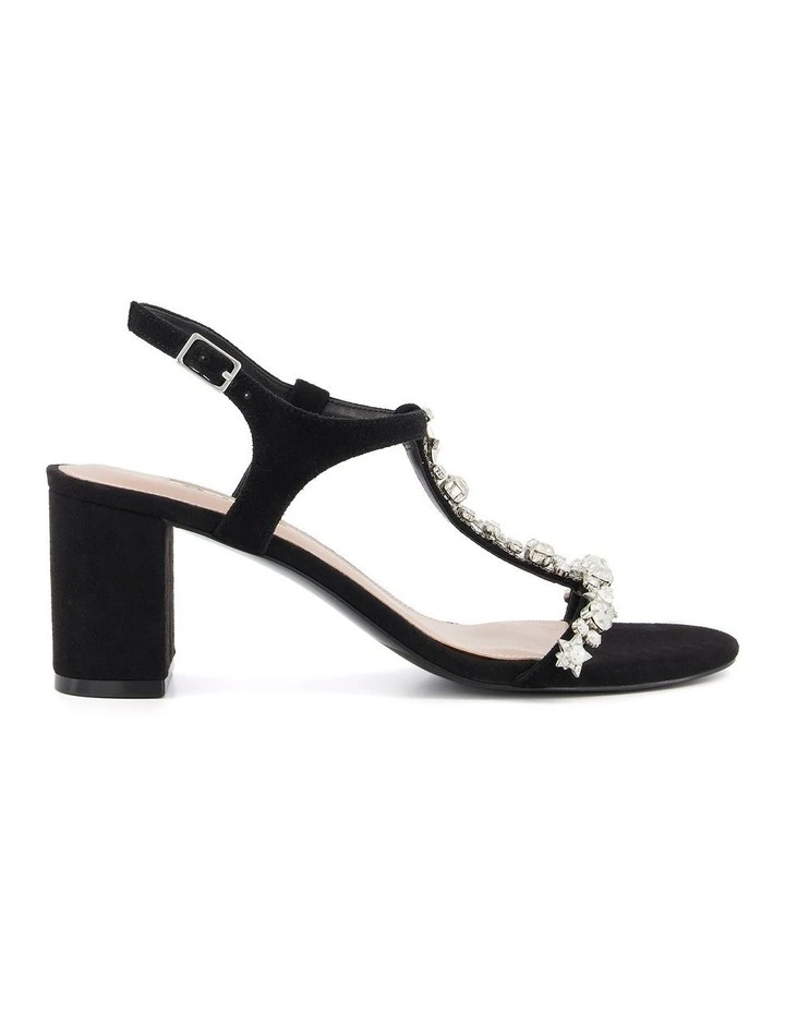 Magenta Sandals in Black