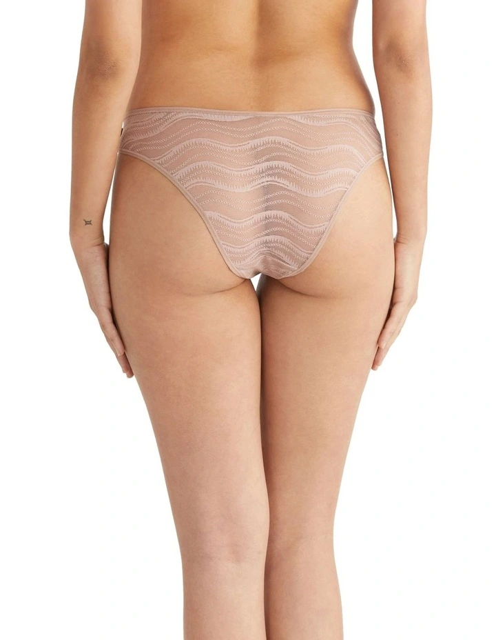 Allover Lace Bikini in Beige