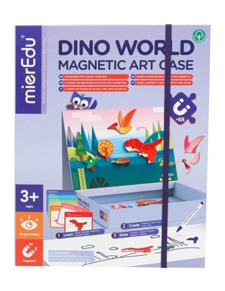 Magnetic Art Case Dino World