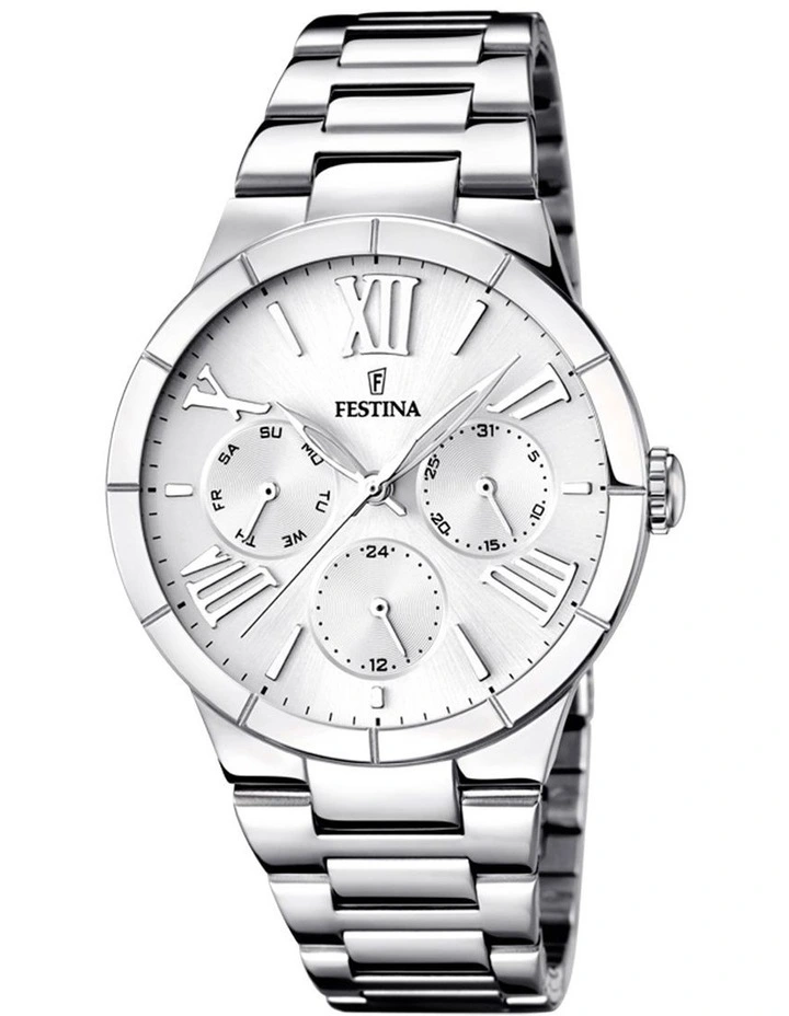 Mademoiselle Stainless Steel Watch in Silver