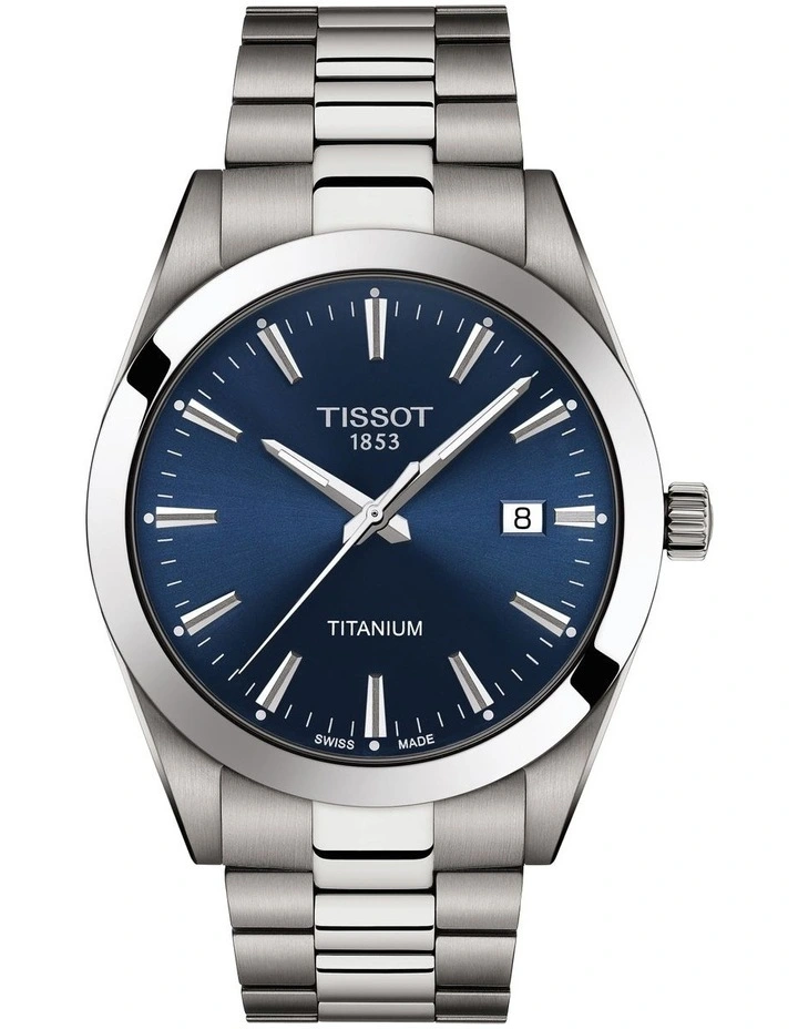 Gentleman Titanium T1274104404100 Watch in Blue