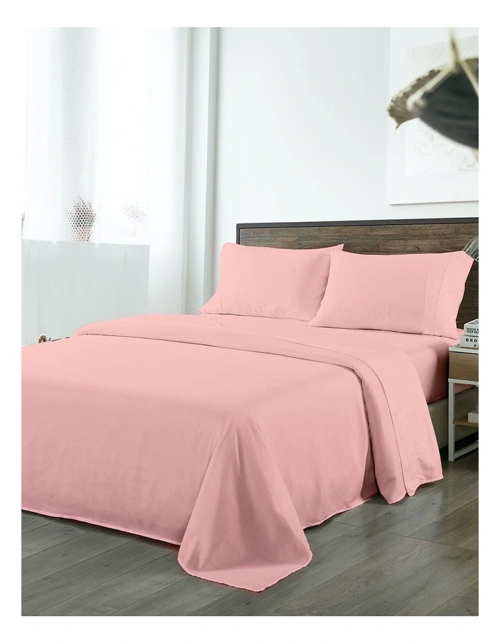 1000TC Bamboo Blended King Sheet Set in Blush