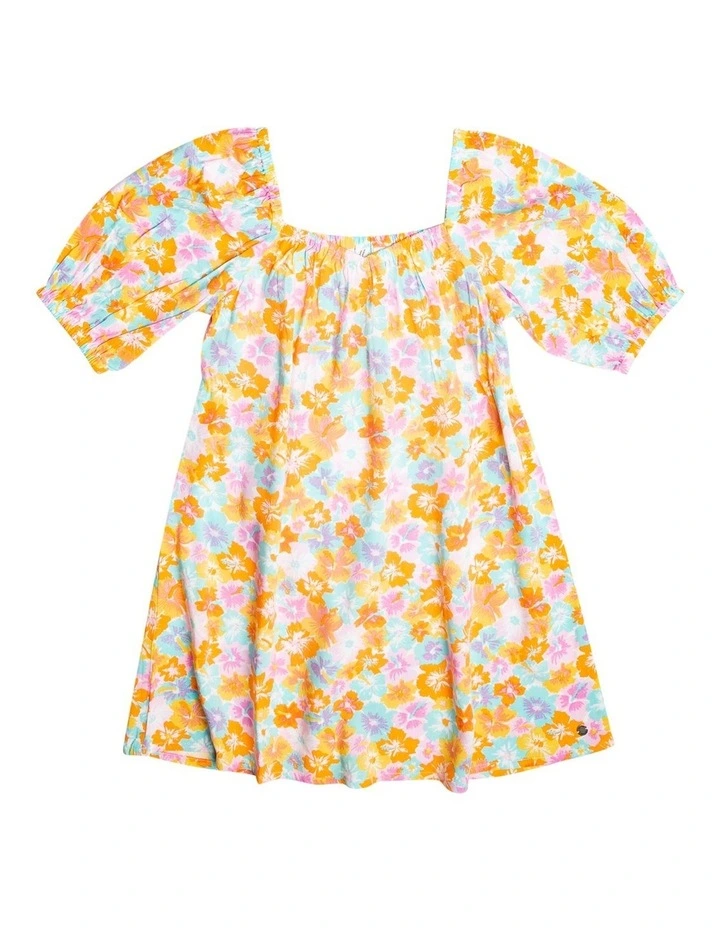 Running Nights Mini Skater Dress in Autumn Sunset Floraya