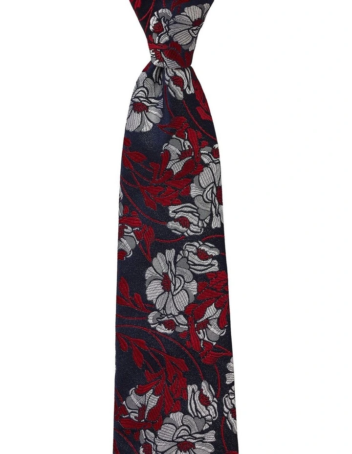Shirley Poppy Silk Tie in Wine