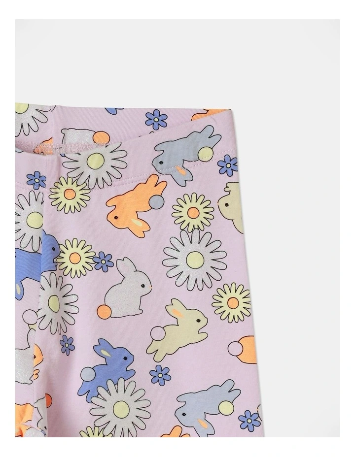 Essential Bunny Legging in Light Pink