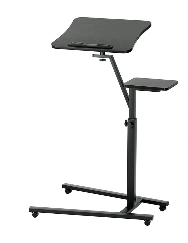 Laptop Desk Computer Table Height Adjustable Tiltable Mouse Board in Black