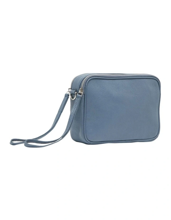 Kate Cross Body Leather Bag in Ocean Blue