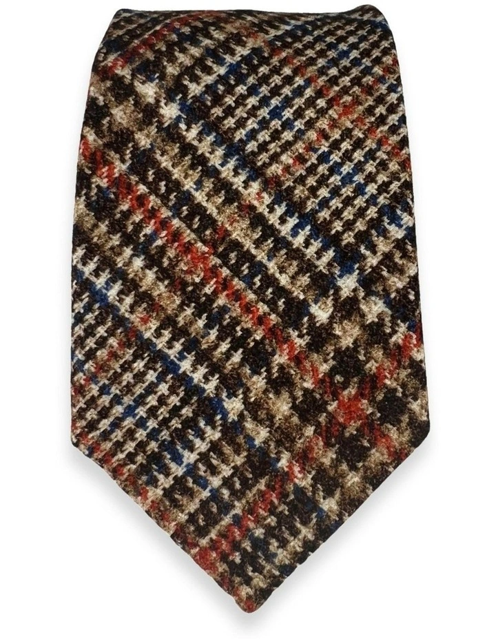 Pescara Check Tie in Brown