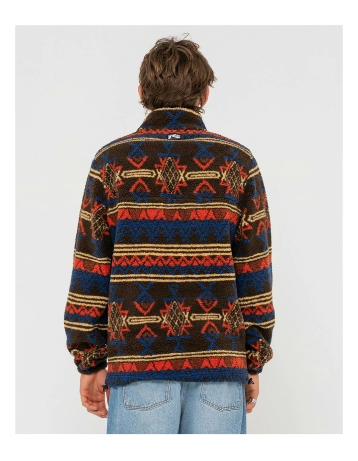 Teka 1/4 Zip Polar Fleece Sweat Top in Multi
