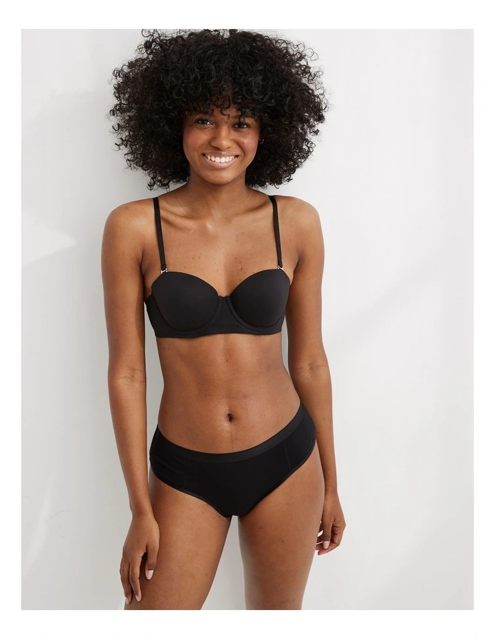 Sunnie Strapless Lightly Lined Bra in True Black