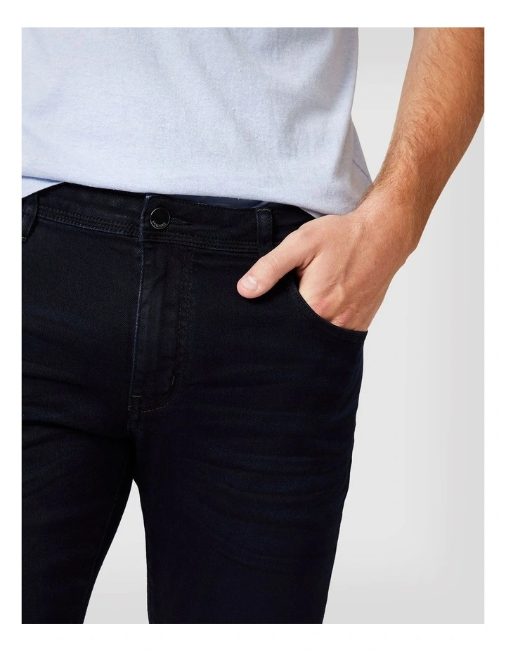 Slim Fit 5 Pocket Denim Jean in Dark Indigo