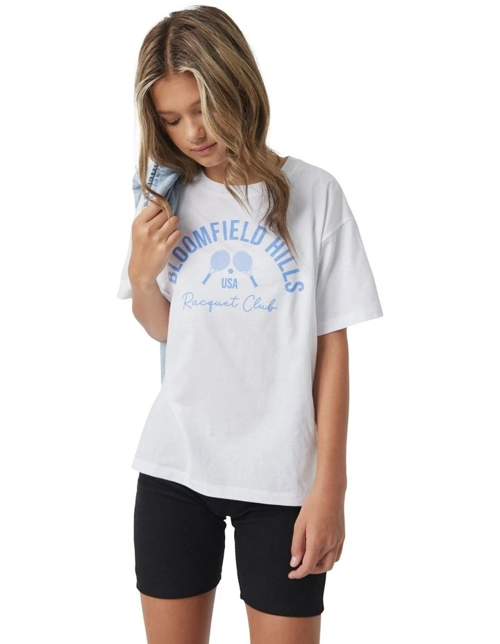 Bloomfield Hills Tee in White