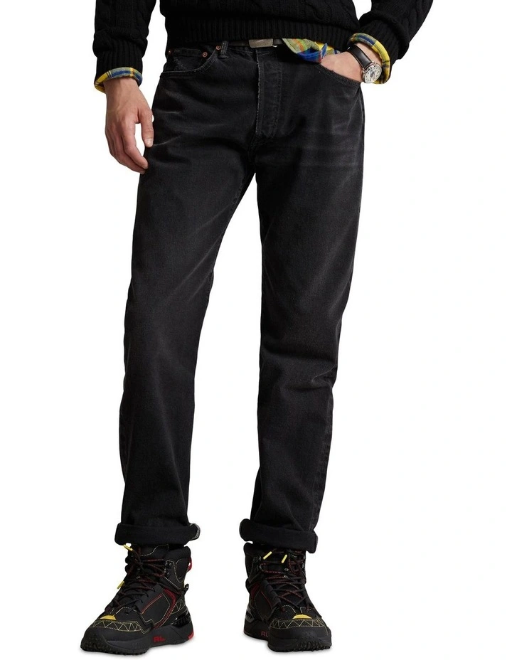 Vintage Classic Fit Jeans in Black