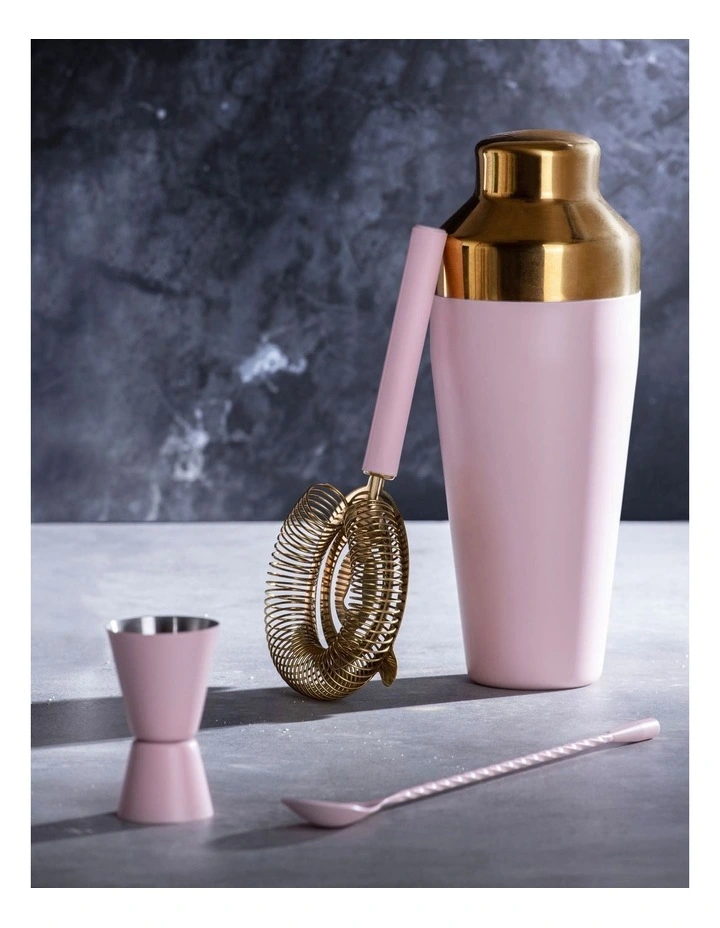 Tiffany 4 Piece Cocktail Set in Bare Pink
