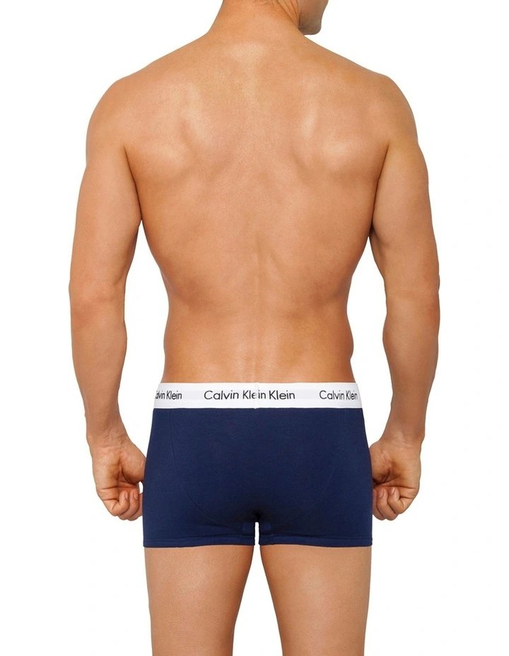Cotton Stretch Trunk 3 Pack in Red/White/Blue