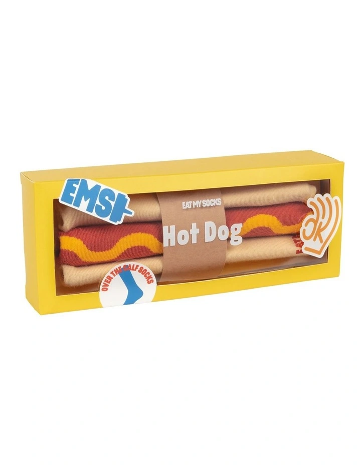 Hot Dog Socks in Multi