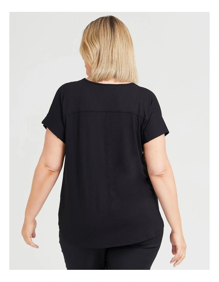 Natural Everyday V-neck Top Black