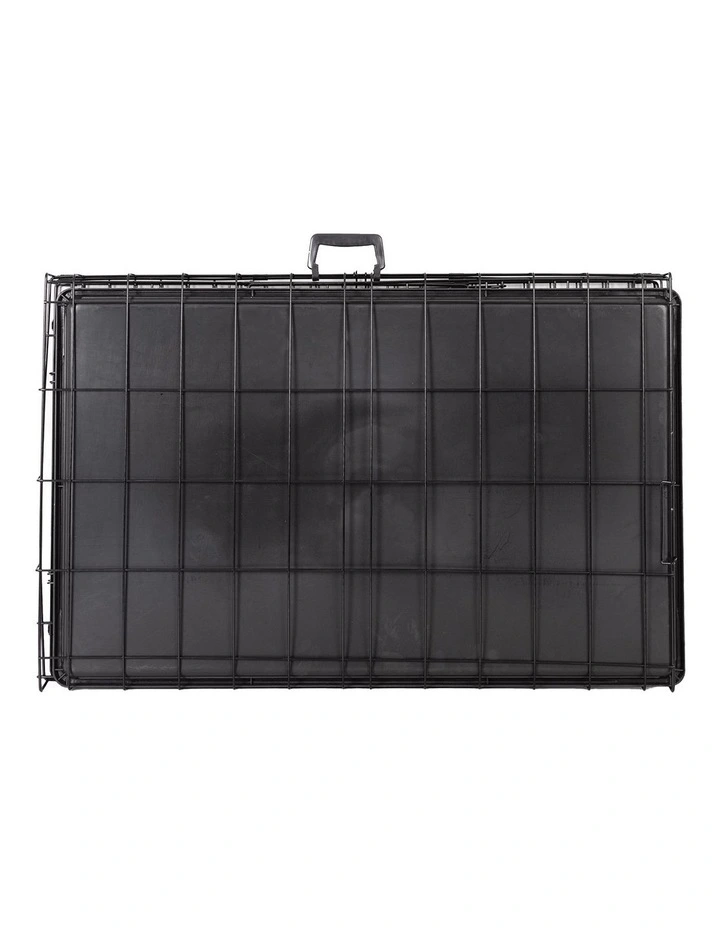 Foldable Metal Pet Crate 36inch in Black