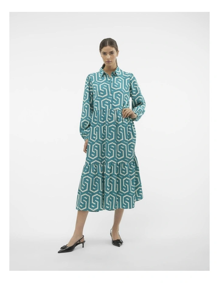 Cifa Midi Dress in Blue