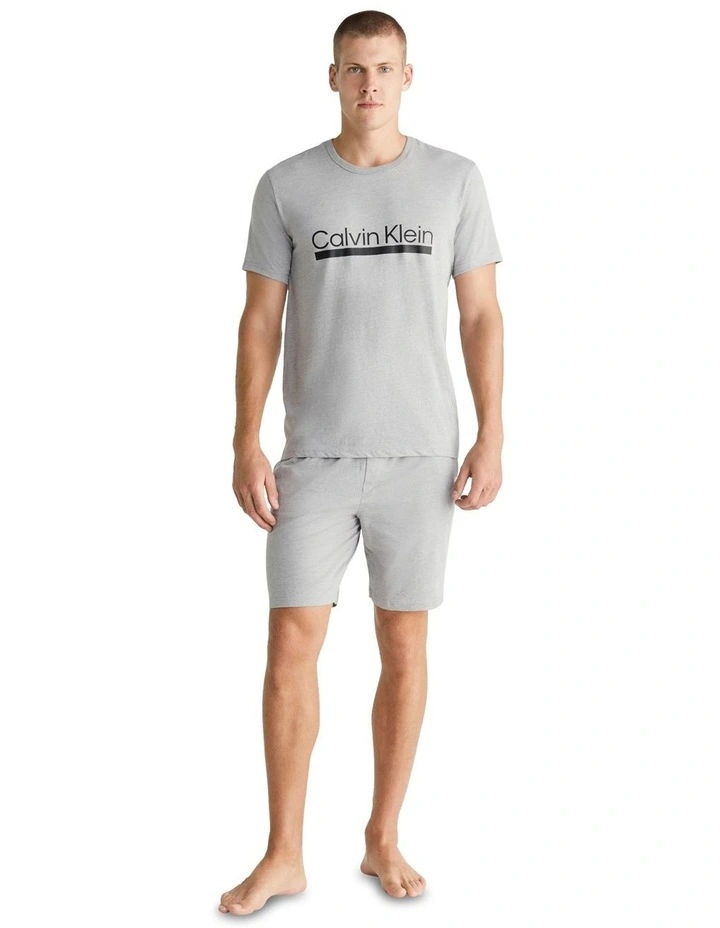 Chill Tee and Short Sleep Tee in Wolf Grey Heather