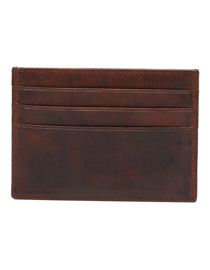 Coleman Leather Card Holder in Brown