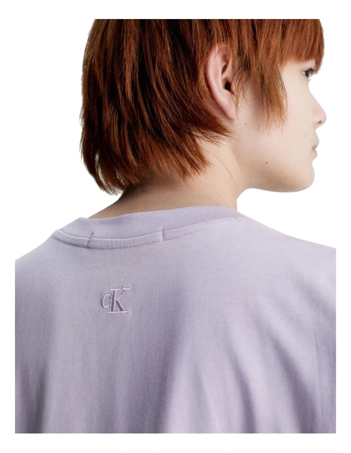 Institutional Boyfriend Tee in Lavender Aura