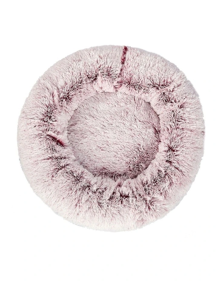 Soft Plush Donut Nest Pet Bed XXL in Pink
