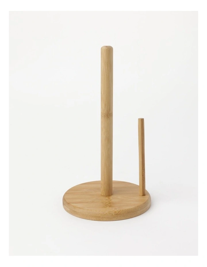 Paper Towel Holder in Bamboo