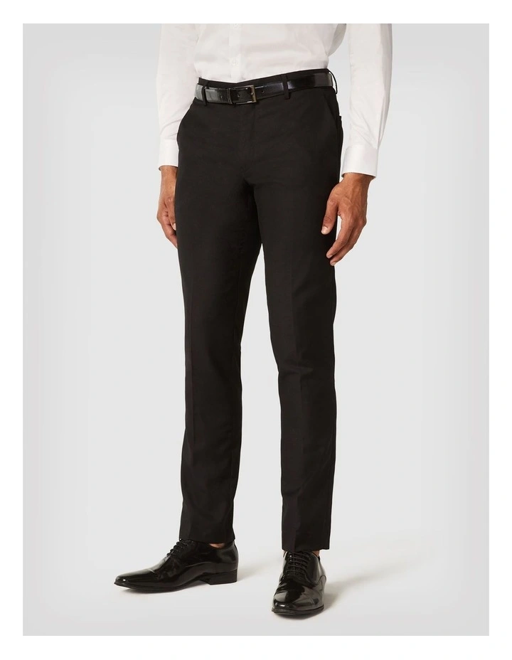 Slim Fit Tuxedo Pant in Black Chintz