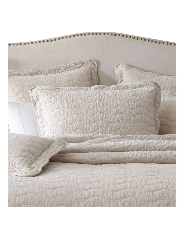 Indiana Sham Pair Pillowcase in Stone
