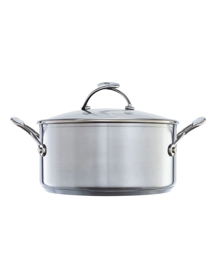 SteelShield S-Series Nonstick Covered Saucepot 22cm/3.8L in Stainless Steel