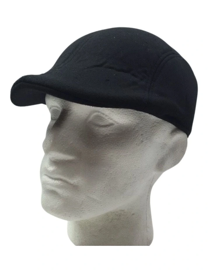 Driving Cabbie Gatsby 20s Ivy Flat Cap in Black