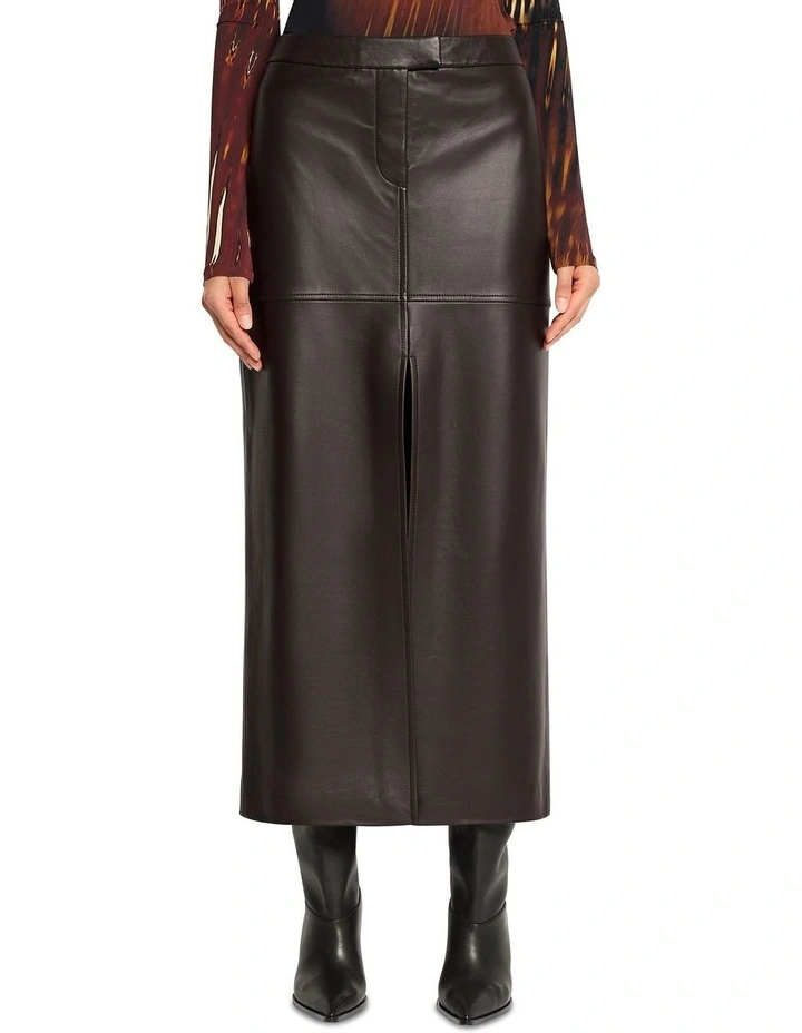 Oblivion Maxi Skirt in Chocolate