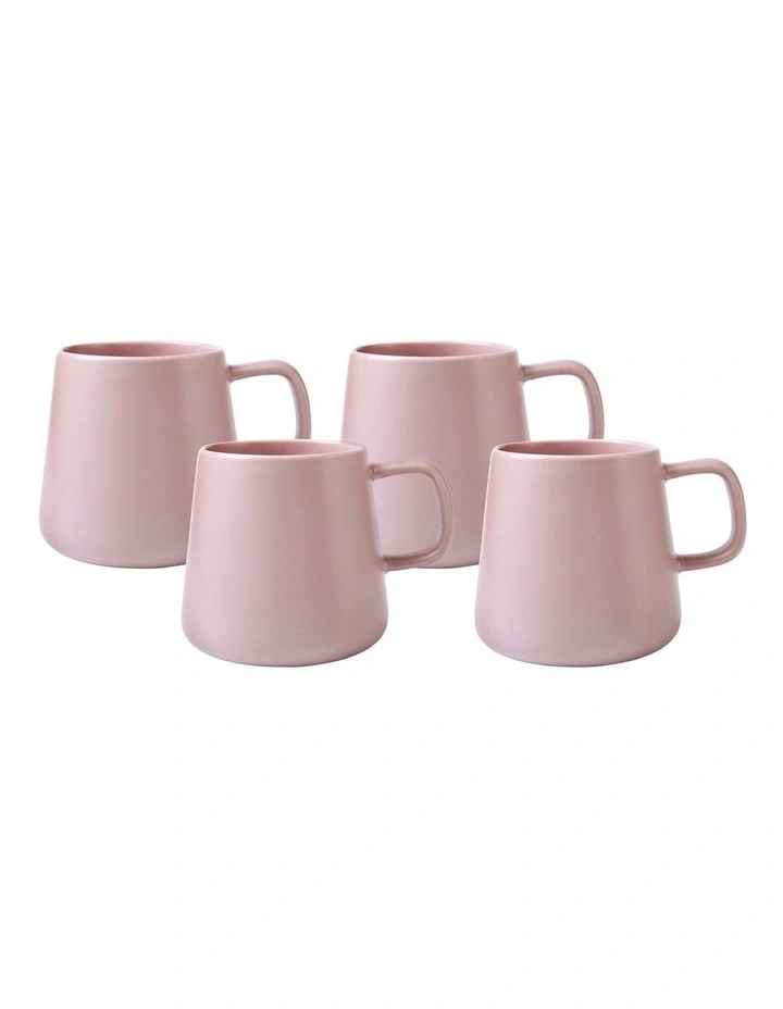 Gift Boxed Blend Sala Mug 375ml Set of 4 in Rose